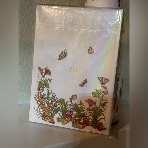 🦋🦋 Dior Pink and Green Nature-Inspired Notebook - Picture 7 of 10